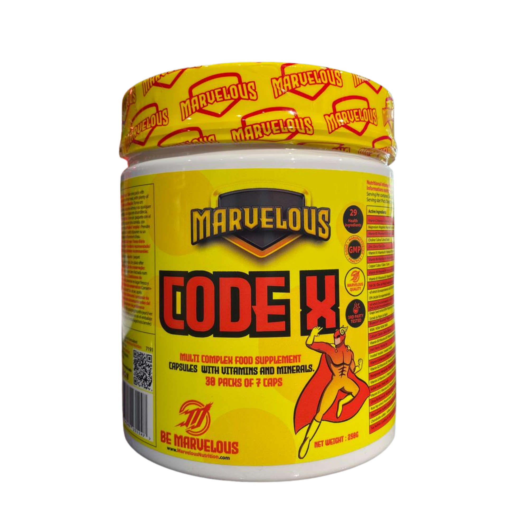 مارفليوس (Marvelous) كود إكس (Code X) – 30 باك متكامل