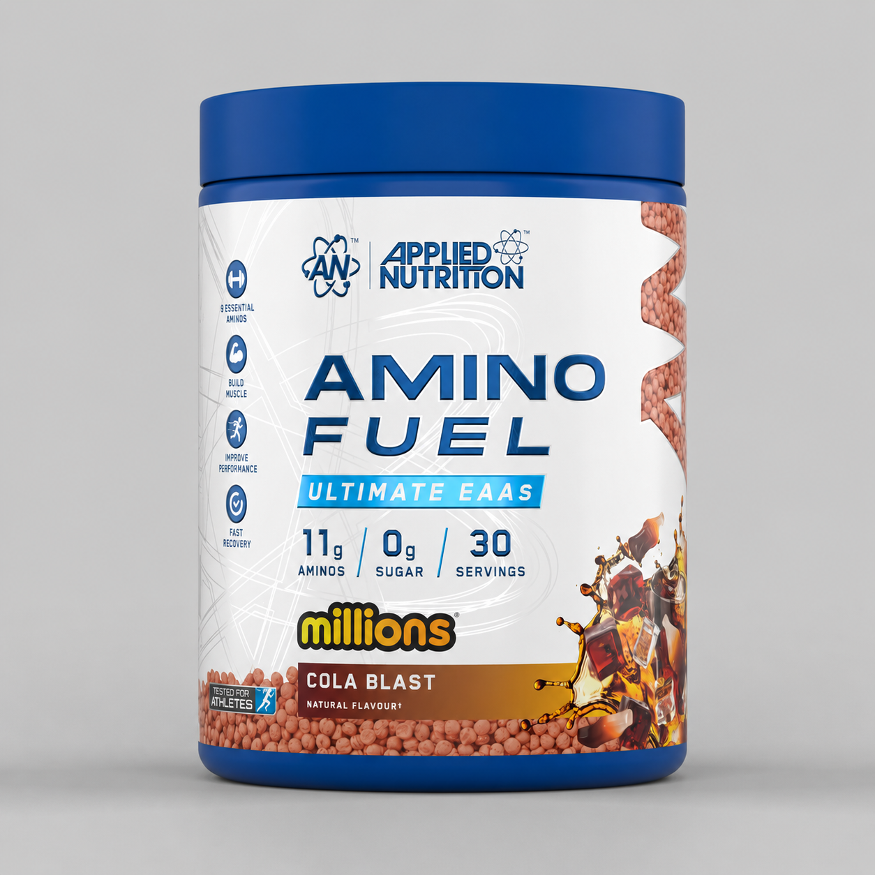 أبلايد نيوترشن (Applied Nutrition) أمينو فيول (Amino Fuel) – كولا بلاست – 390 جم (30 حصة)